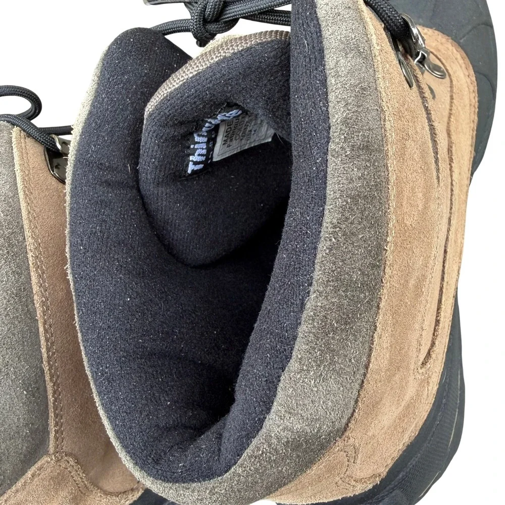 Sorel Mens Cold Mountain Winter Snow Boots Size 14 Brown NM1207-251 Suede Rubber
